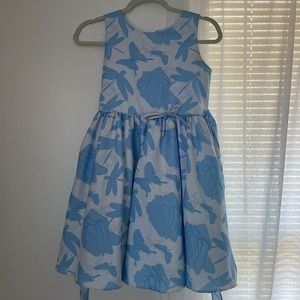 girl’s white and blue dragonfly dress by sweet kids usa size girls 12